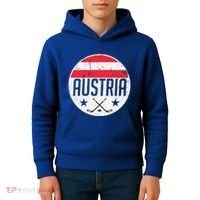 Austria Ice Hockey Flag Jersey Supporter Austrian Fan Gift Kids Hoodie thumb 4