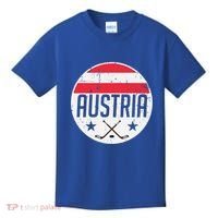Austria Ice Hockey Flag Jersey Supporter Austrian Fan Gift Kids T-Shirt thumb 0