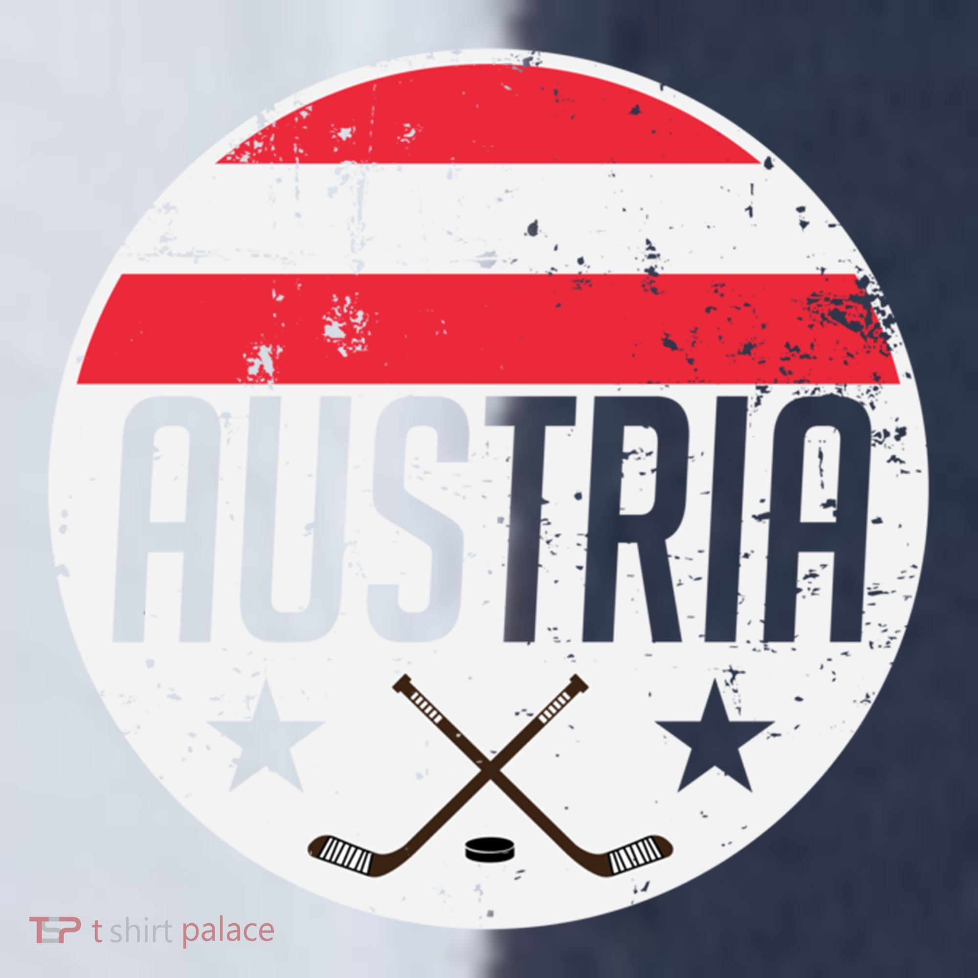 Austria Ice Hockey Flag Jersey Supporter Austrian Fan Gift Sport-Tek Competitor United Soccer Jersey