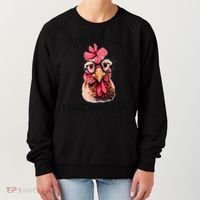 Apparently I Have An Attitude Who Knew Funny Chicken Women's Sweatshirt thumb 0