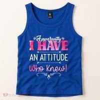 Apparently I Have An Attitude Who Knew Funny Sarcastic Gift Tank Top thumb 2