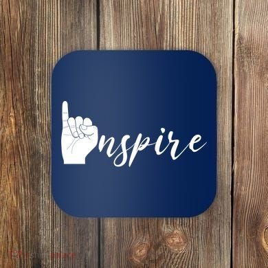 ASL I Hand Inspire SIgn Langage Coaster