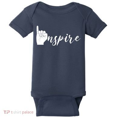 ASL I Hand Inspire SIgn Langage Baby Bodysuit