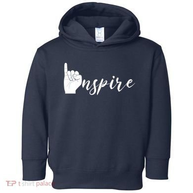 ASL I Hand Inspire SIgn Langage Toddler Hoodie