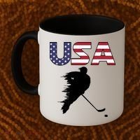 America Ice Hockey USA Flag Coffee Mug thumb 2