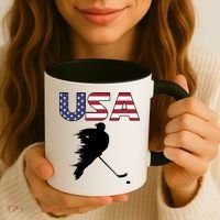 America Ice Hockey USA Flag Coffee Mug thumb 3
