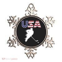 America Ice Hockey USA Flag Ornament thumb 0