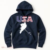 America Ice Hockey USA Flag Hoodie thumb 0