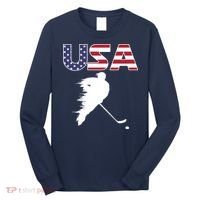 America Ice Hockey USA Flag Long Sleeve Shirt thumb 0