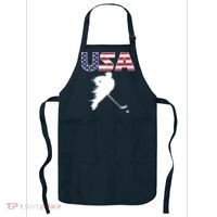 America Ice Hockey USA Flag Apron thumb 0