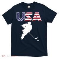 America Ice Hockey USA Flag T-Shirt thumb 0
