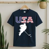 America Ice Hockey USA Flag T-Shirt thumb 2