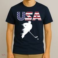 America Ice Hockey USA Flag T-Shirt thumb 3