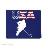 America Ice Hockey USA Flag Mousepad thumb 0