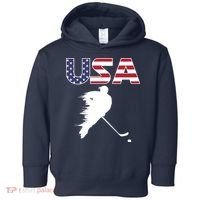 America Ice Hockey USA Flag Toddler Hoodie thumb 0