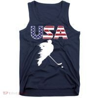 America Ice Hockey USA Flag Tank Top thumb 0