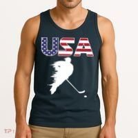 America Ice Hockey USA Flag Tank Top thumb 3