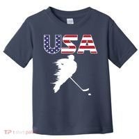 America Ice Hockey USA Flag Toddler T-Shirt thumb 0