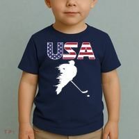 America Ice Hockey USA Flag Toddler T-Shirt thumb 2