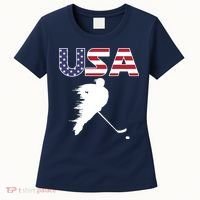 America Ice Hockey USA Flag Women's T-Shirt thumb 0
