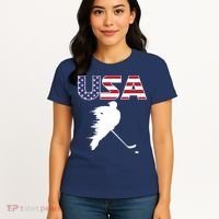 America Ice Hockey USA Flag Women's T-Shirt thumb 4
