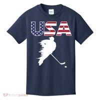 America Ice Hockey USA Flag Kids T-Shirt thumb 0