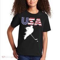 America Ice Hockey USA Flag Kids T-Shirt thumb 2