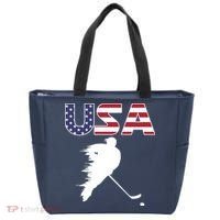 America Ice Hockey USA Flag Tote Bag thumb 0