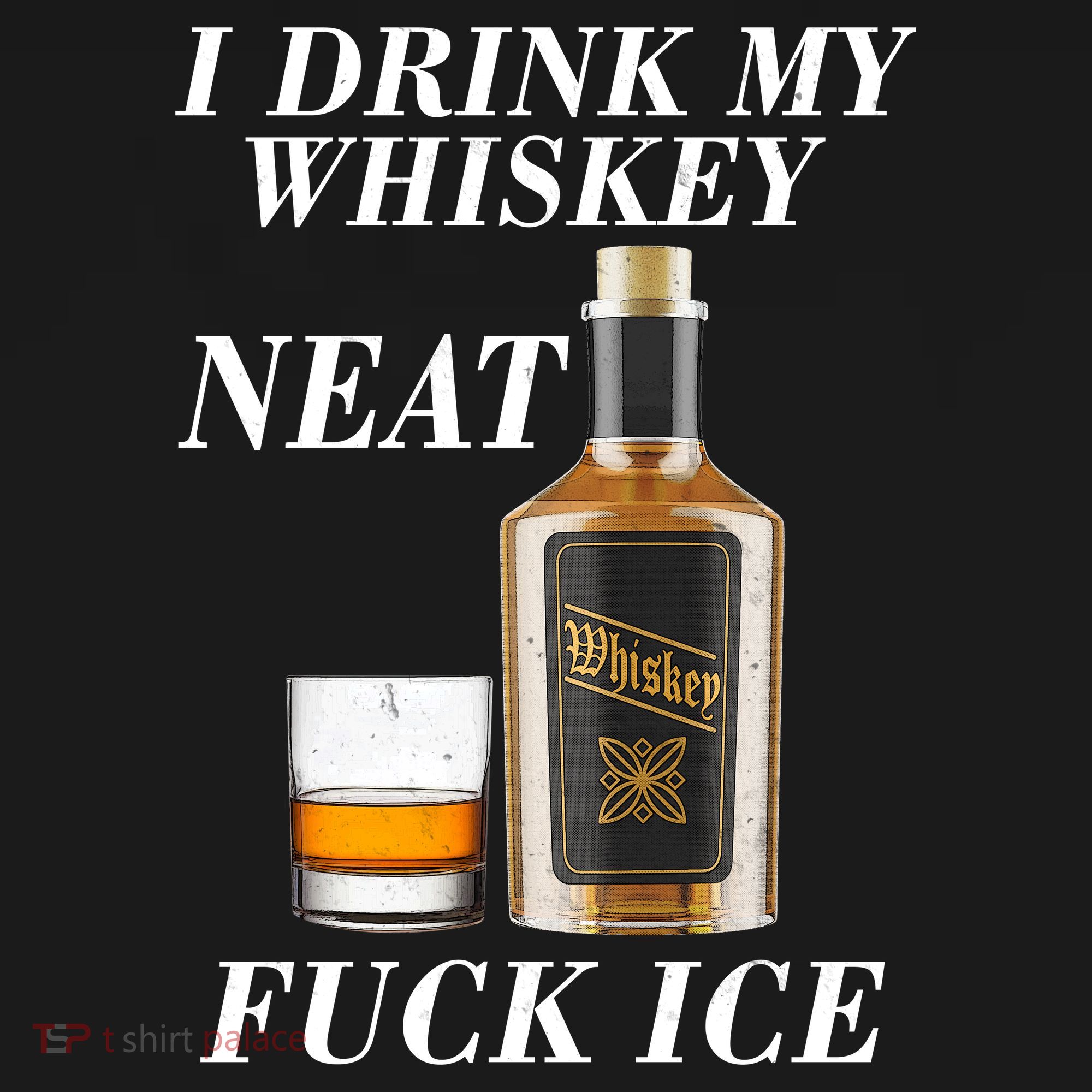 Anti ICE I Drink My Whiskey Neat Fuck ICE  Doggie Tank