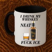 Anti ICE I Drink My Whiskey Neat Fuck ICE  Coffee Mug thumb 2