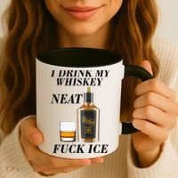 Anti ICE I Drink My Whiskey Neat Fuck ICE  Coffee Mug thumb 3