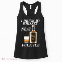 Anti ICE I Drink My Whiskey Neat Fuck ICE  Women's Tank Top thumb 0