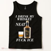 Anti ICE I Drink My Whiskey Neat Fuck ICE  Tank Top thumb 2