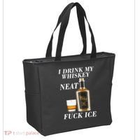 Anti ICE I Drink My Whiskey Neat Fuck ICE  Tote Bag thumb 2