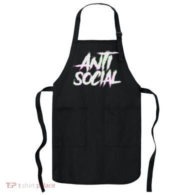 Antisocial, Introvert, I Hate People, Antisocial Club, Edm Apron