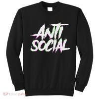Antisocial, Introvert, I Hate People, Antisocial Club, Edm Sweatshirt thumb 0