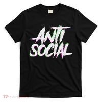 Antisocial, Introvert, I Hate People, Antisocial Club, Edm T-Shirt thumb 0