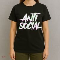 Antisocial, Introvert, I Hate People, Antisocial Club, Edm T-Shirt thumb 4