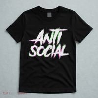 Antisocial, Introvert, I Hate People, Antisocial Club, Edm T-Shirt thumb 5