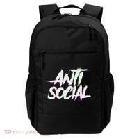 Antisocial, Introvert, I Hate People, Antisocial Club, Edm Backpack thumb 0