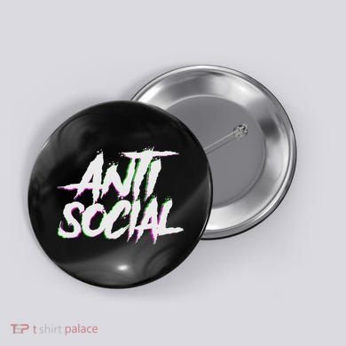Antisocial, Introvert, I Hate People, Antisocial Club, Edm Button