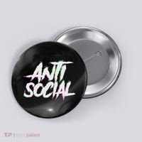 Antisocial, Introvert, I Hate People, Antisocial Club, Edm Button thumb 0