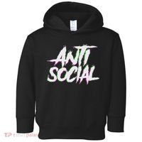 Antisocial, Introvert, I Hate People, Antisocial Club, Edm Toddler Hoodie thumb 0