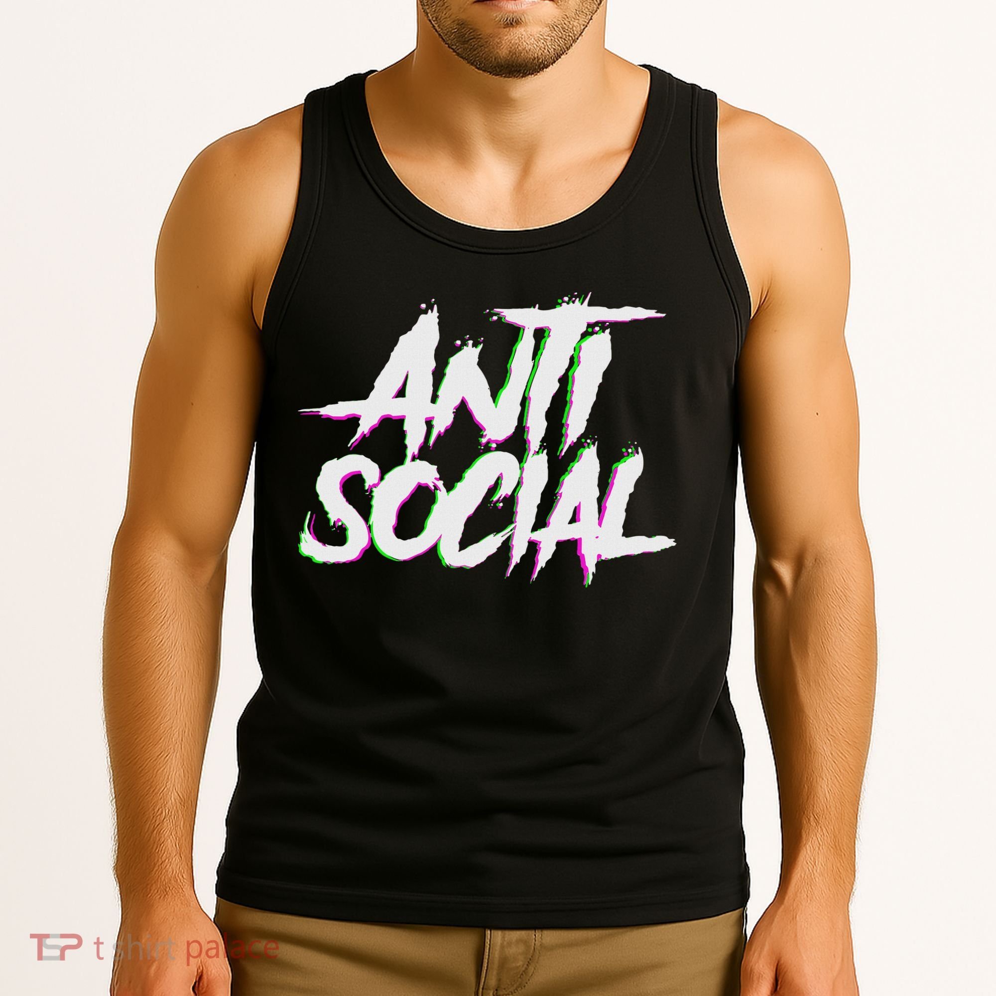 Antisocial, Introvert, I Hate People, Antisocial Club, Edm Tank Top