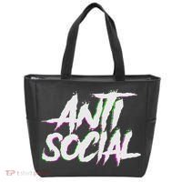 Antisocial, Introvert, I Hate People, Antisocial Club, Edm Tote Bag thumb 0