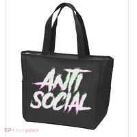 Antisocial, Introvert, I Hate People, Antisocial Club, Edm Tote Bag thumb 3