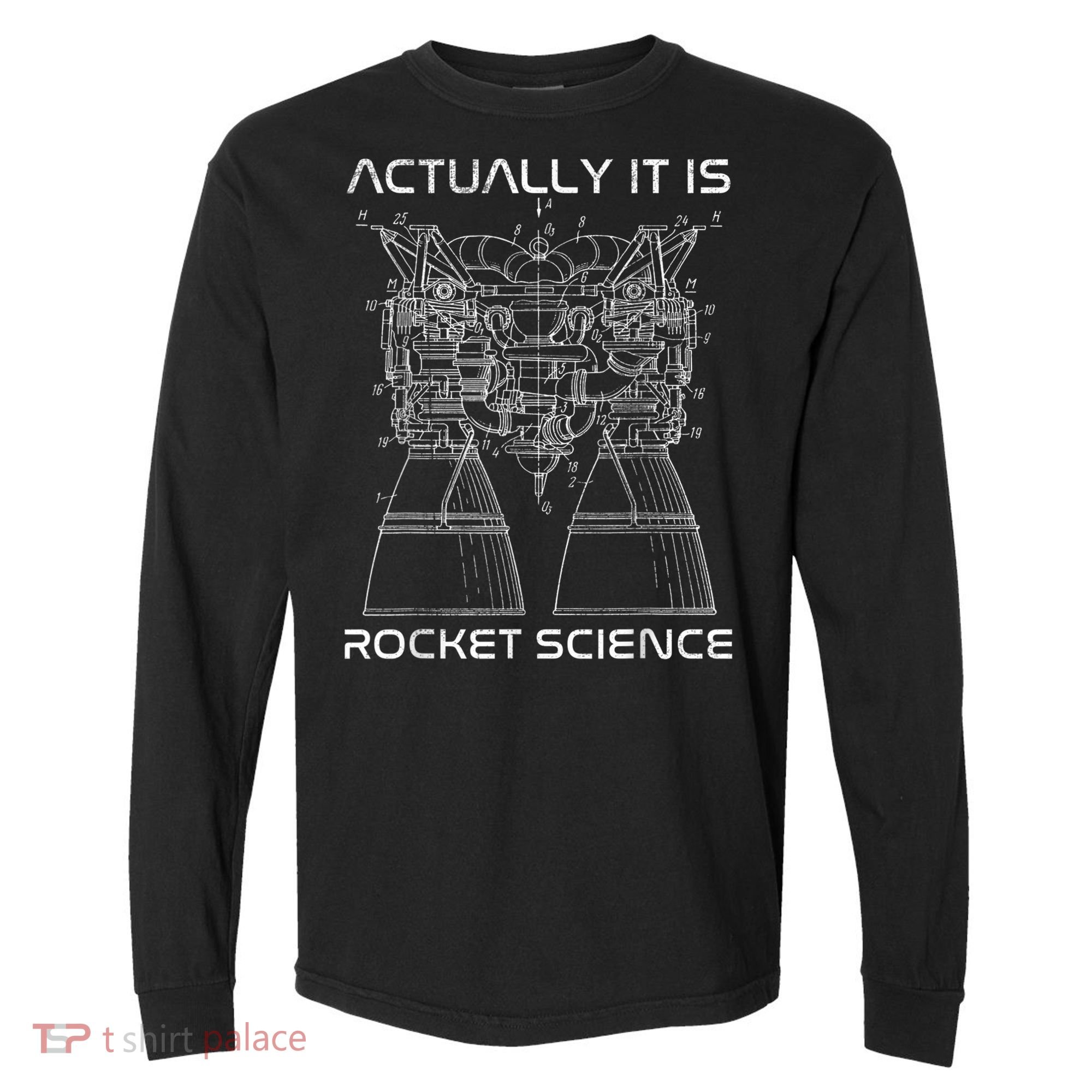 Actually It Is Rocket Science Math Engineering Teacher Comfort Colors Heavyweight Long Sleeve T-Shirt