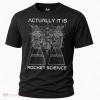 Actually It Is Rocket Science Math Engineering Teacher Cooling Performance Crew T-Shirt thumb 0