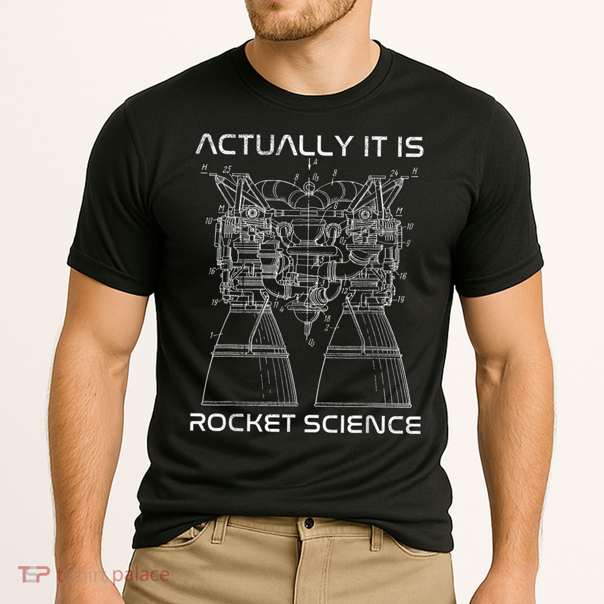 Actually It Is Rocket Science Math Engineering Teacher Cooling Performance Crew T-Shirt