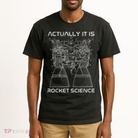 Actually It Is Rocket Science Math Engineering Teacher Tall T-Shirt thumb 2